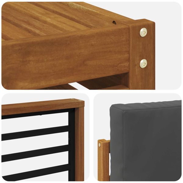 Комплекти дивани с възглавница 6 pcs Натурален и Антрацит