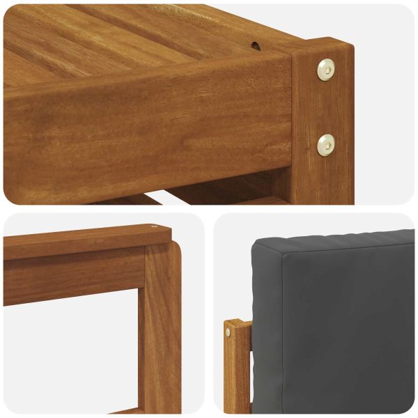 Комплекти мебели 5 pcs Натурален и Антрацит Инженерно дърво