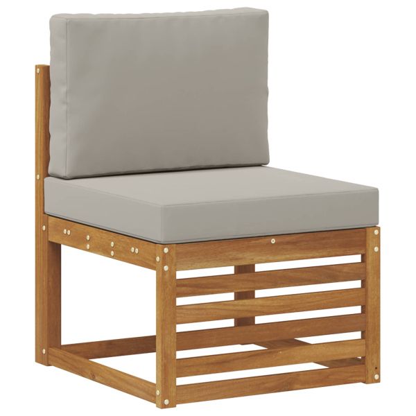 Комплекти дивани с възглавница 7 pcs Естествено и светло сиво