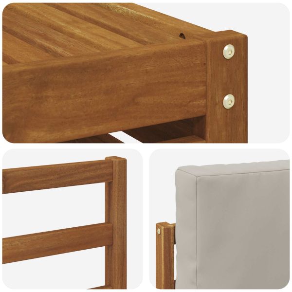 Комплекти дивани с възглавница 7 pcs Естествено и светло сиво