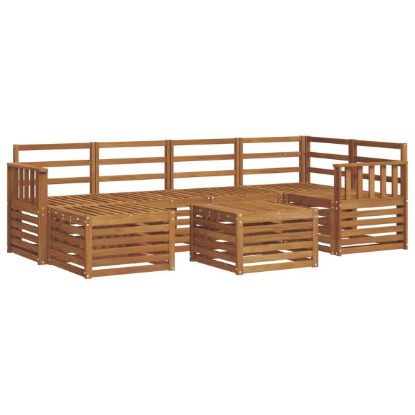 Комплекти дивани Естествен Солидно акациево дърво