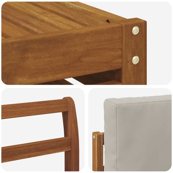 Комплекти дивани с възглавница 7 pcs Естествено и светло сиво