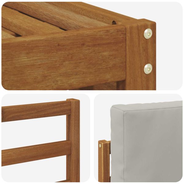 Комплекти дивани с възглавница 7 pcs Естествено и светло сиво