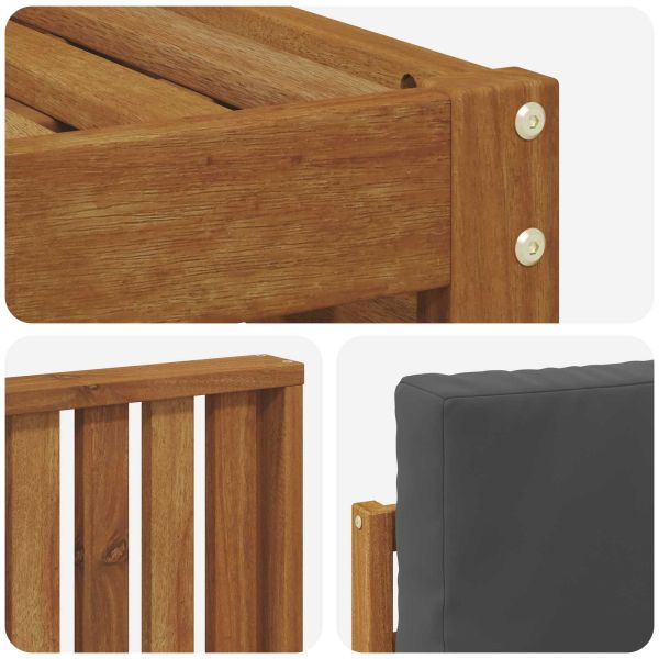 Комплекти дивани с възглавница 7 pcs Натурален и Антрацит