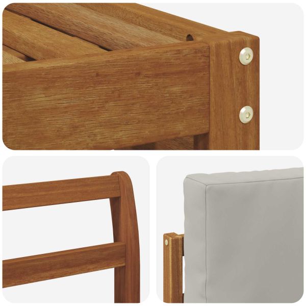 Комплекти дивани с възглавница 7 pcs Естествено и светло сиво