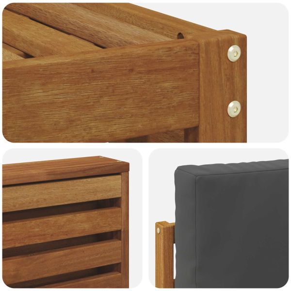 Комплекти дивани с възглавница 7 pcs Натурален и Антрацит