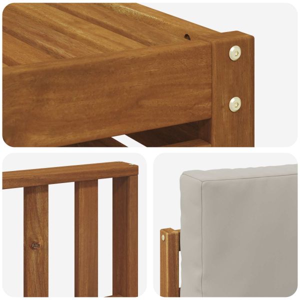 Комплекти дивани с възглавница 8 pcs Естествено и светло сиво