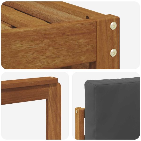 Комплекти дивани с възглавница 6 pcs Натурален и Антрацит