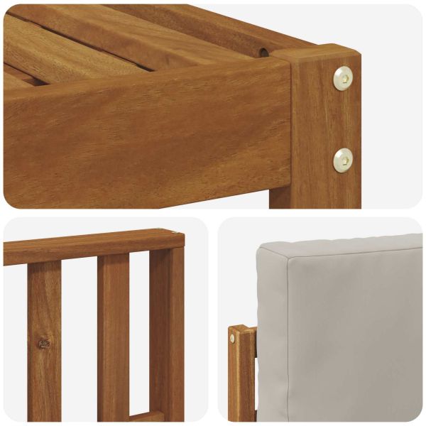 Комплекти дивани с възглавница 8 pcs Естествено и светло сиво