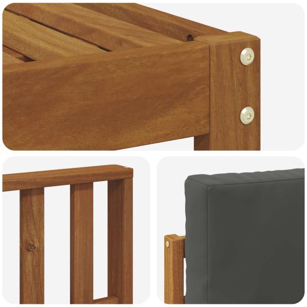 Комплекти дивани с възглавница 8 pcs Натурален и Антрацит