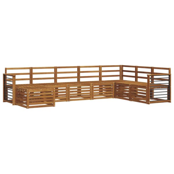 Комплекти дивани 8 pcs Естествен Солидно акациево дърво