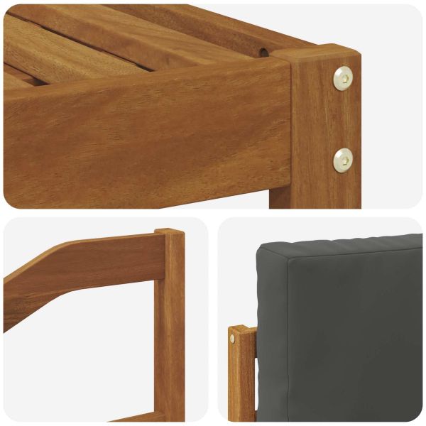 Комплекти дивани с възглавница 8 pcs Натурален и Антрацит