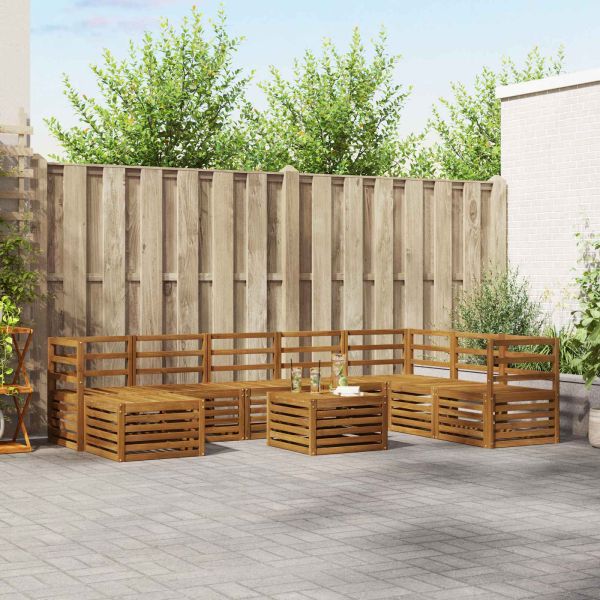 Комплекти дивани Естествен Солидно акациево дърво