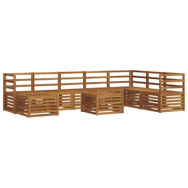 Комплекти дивани Естествен Солидно акациево дърво