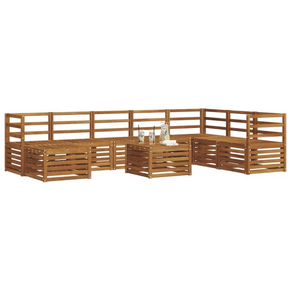 Комплекти дивани Естествен Солидно акациево дърво