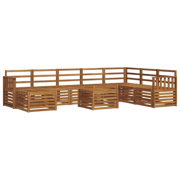 Комплекти дивани Естествен Солидно акациево дърво