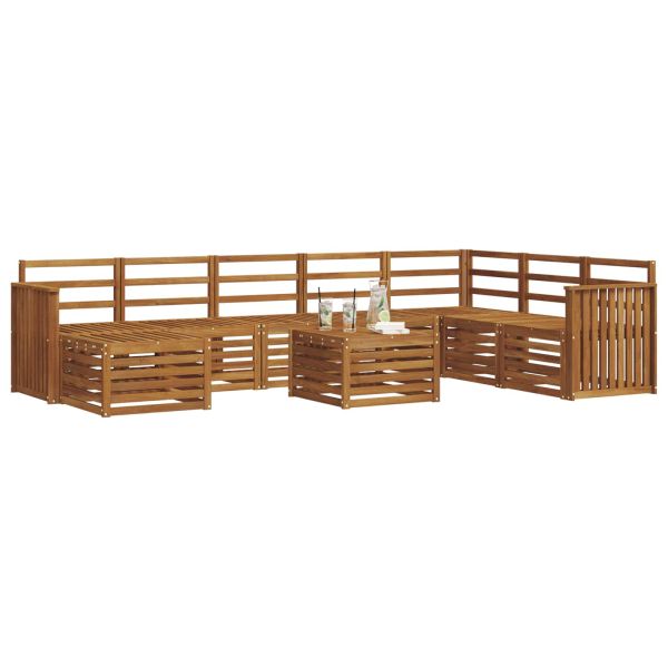 Комплекти дивани Естествен Солидно акациево дърво