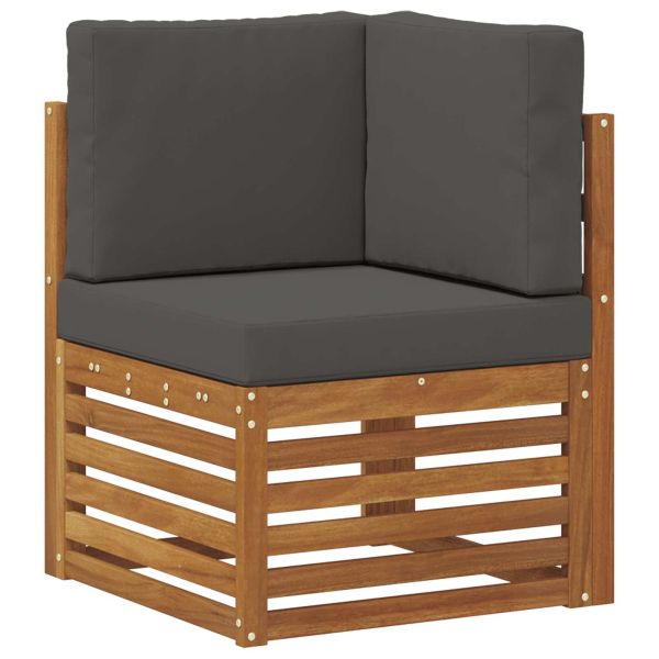 Комплекти дивани с възглавница 9 pcs Натурален и Антрацит