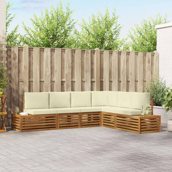 Комплекти дивани с възглавница 6 Брой Натурален и Крема