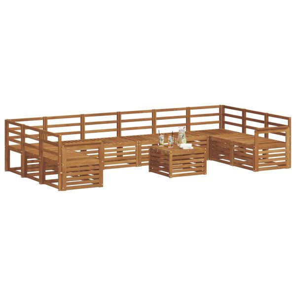 Комплекти дивани Естествен Солидно акациево дърво