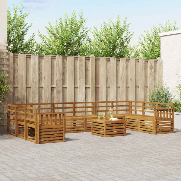 Комплекти дивани Естествен Солидно акациево дърво