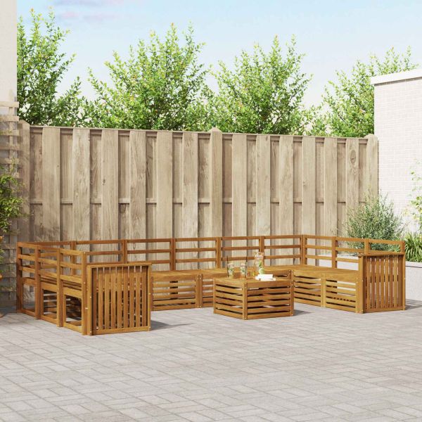 Комплекти дивани Естествен Солидно акациево дърво