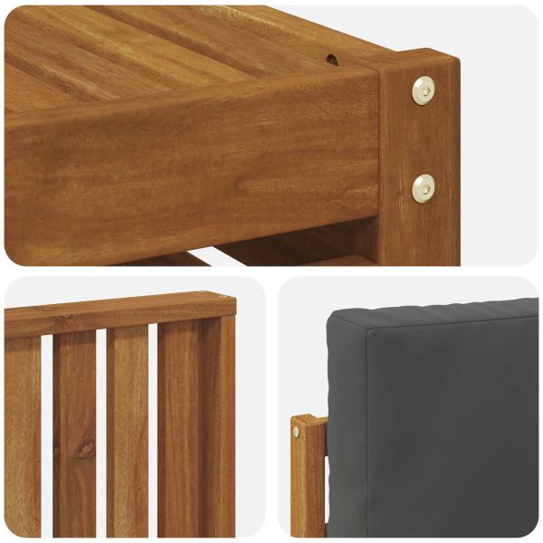 Комплекти дивани с възглавница 11 pcs Натурален и Антрацит