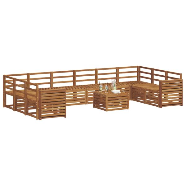 Комплекти дивани Естествен Солидно акациево дърво