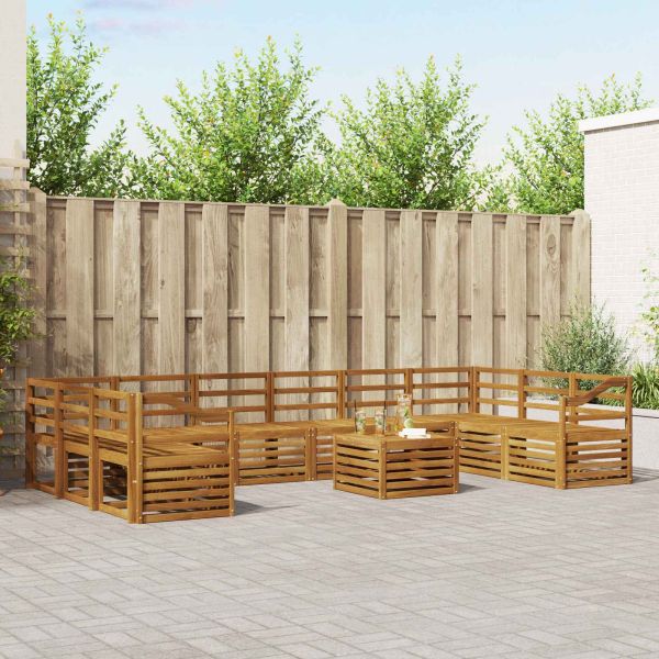 Комплекти дивани Естествен Солидно акациево дърво