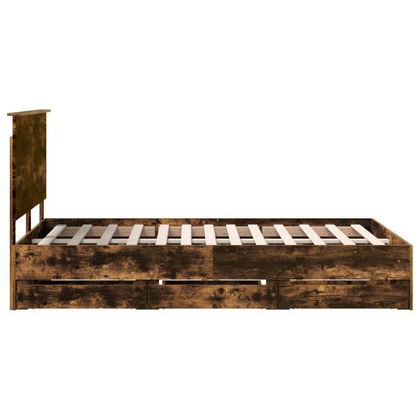 Рамка за легло Димян дъб 120 x 190 cm Инженерна дървесина