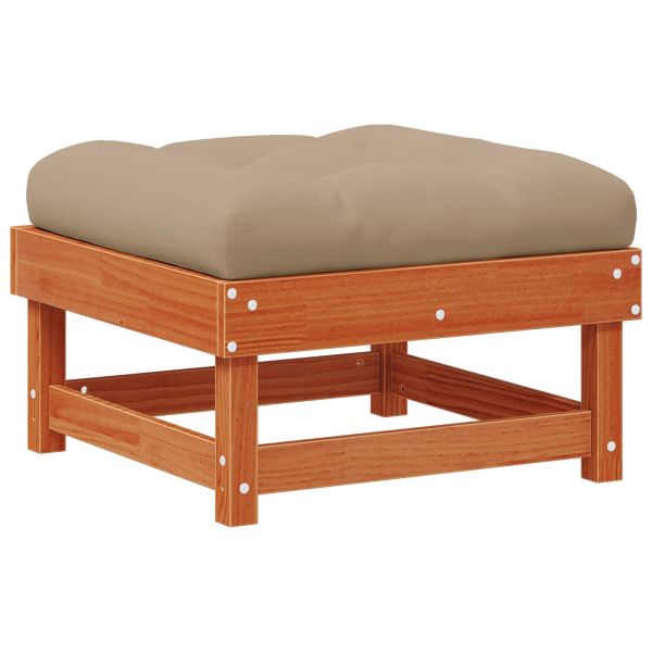 Комплект за почивка в градина 6 pcs Восъчен Кафяв