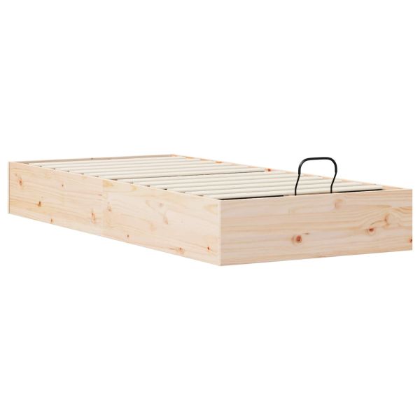 Отоман легло рамка с хранилище 2 pcs Естествен 70 x 190 cm