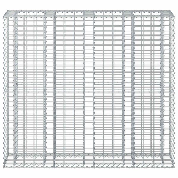 Габиона повдигнато легло 2 pcs Сребрист 170 x 50 x 150 см