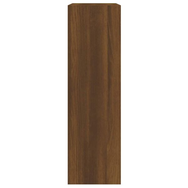 Шкаф за обувки, кафяв дъб, 63x24x81 см, инженерно дърво