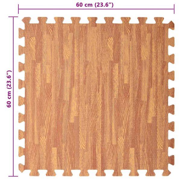 Пъзел за Упражнения 24 pcs Кафяво 8,64 ㎡ EVA Пяна