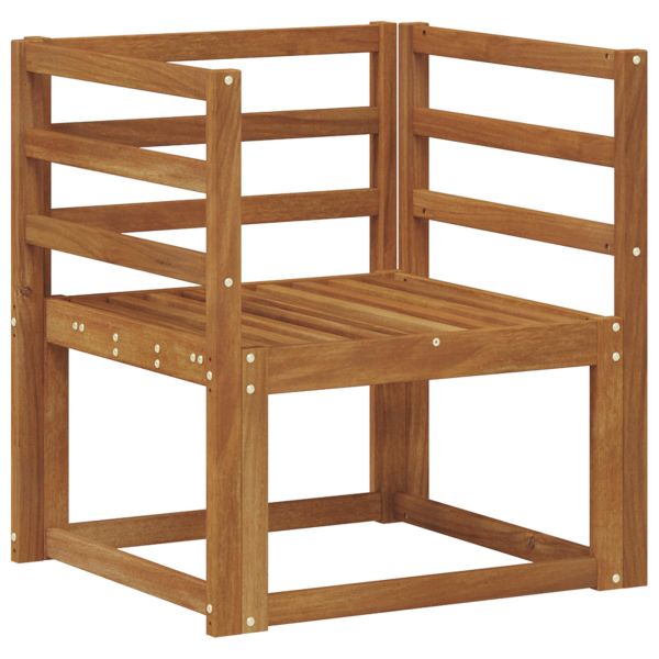 Външен диван Солидно акациево дърво Естествен