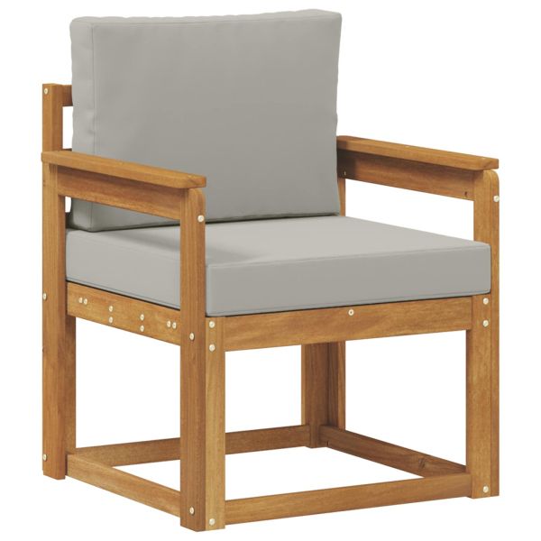 Външен диван Солидно акациево дърво и полиестер