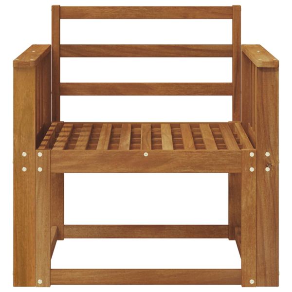 Външен диван Солидно акациево дърво Естествен