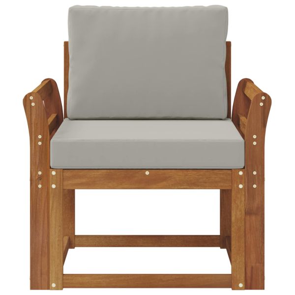 Външен диван Солидно акациево дърво и полиестер