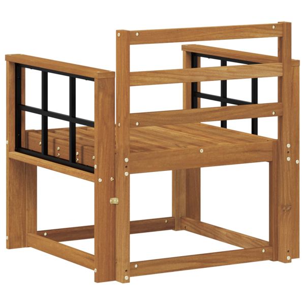 Комплект дивани за открито Солидно акациево дърво Естествен