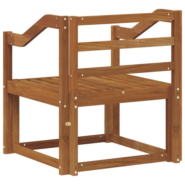 Комплект дивани за открито Солидно акациево дърво Естествен