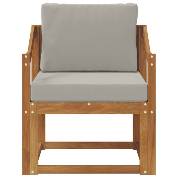 Външен диван Солидно акациево дърво и полиестер