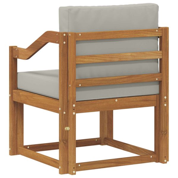 Външен диван Солидно акациево дърво и полиестер