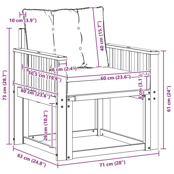 Комплект дивани за открито Солидно акациево дърво и текстилена