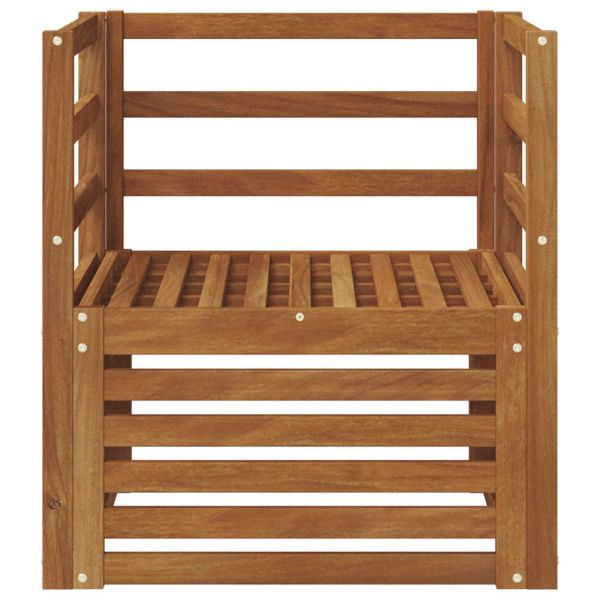 Комплект дивани за открито Естествен 67 x 63 x 73 см