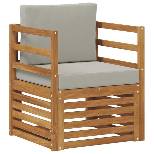 Комплект дивани за открито Естествен 67 x 63 x 73 см