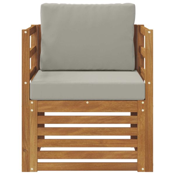 Комплект дивани за открито Естествен 67 x 63 x 73 см