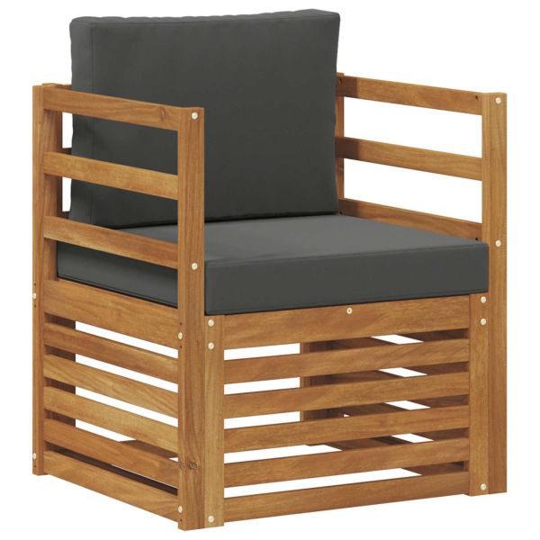 Комплект дивани за открито Естествен 67 x 63 x 73 см