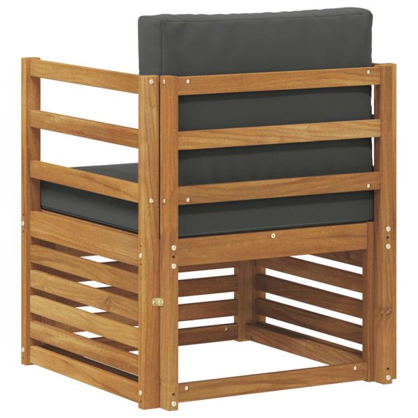 Комплект дивани за открито Естествен 67 x 63 x 73 см