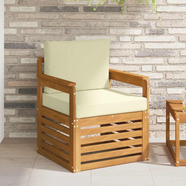 Комплект дивани за открито Естествен 71 x 63 x 73 см